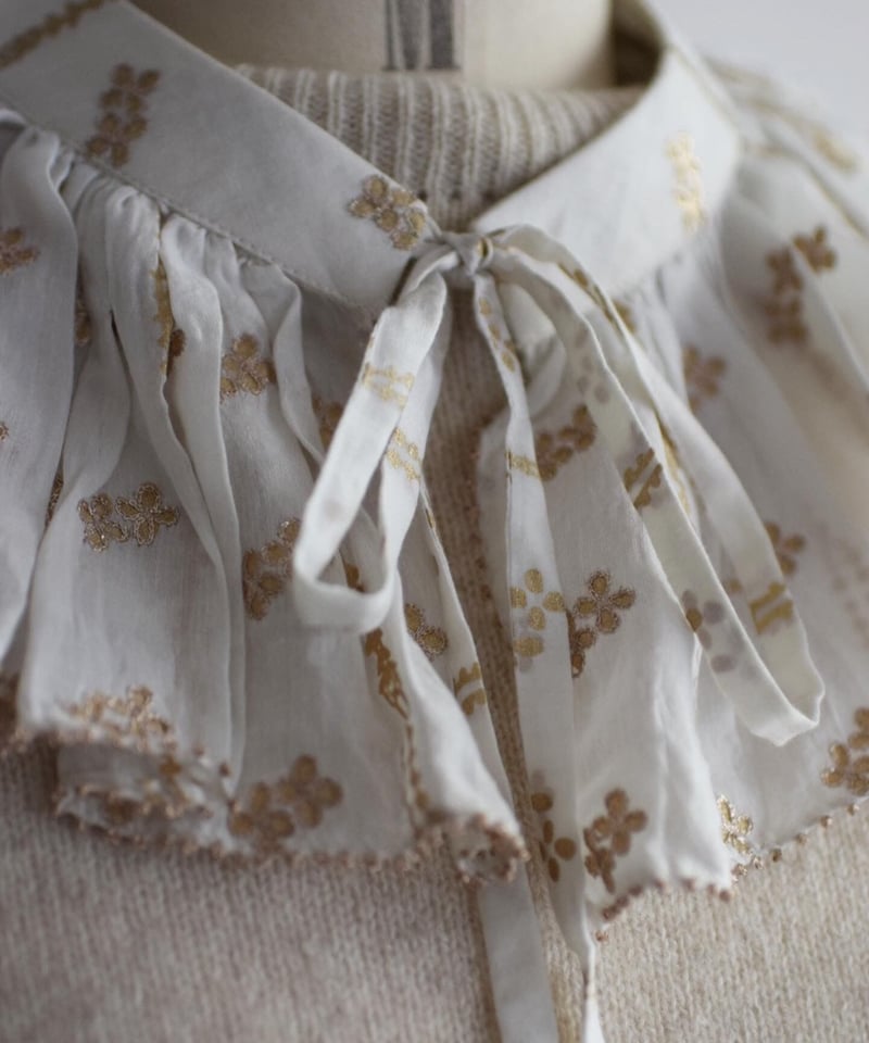 BUNON/FRILL COLLAR 刺繍つけ襟 | ALCOT