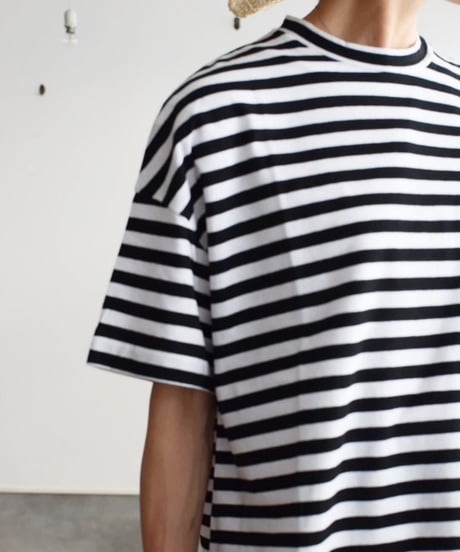 R&D.M.CO/GAUZE BORDER DROP SHOULDDMR H/T