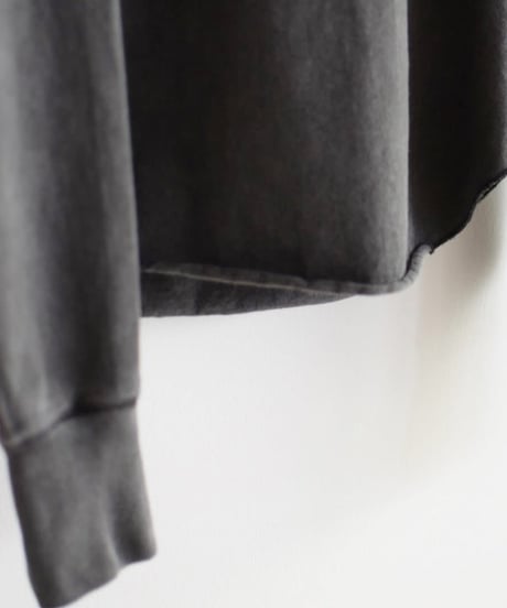 YLE'VE/COTTON PIGMENT DYE  LONG SLEEVE SHIRT