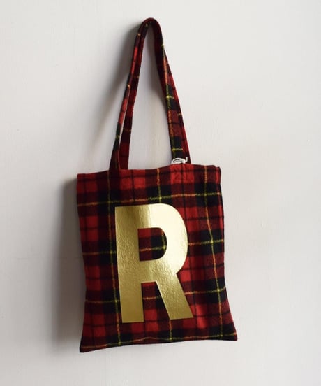 R&D.M.CO/WOOL TARTAN CHECK TOTE