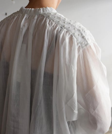 BUNON/GATHER DRESS