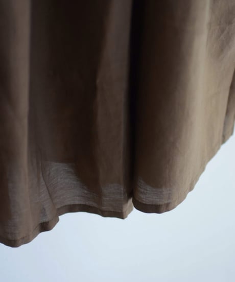 SOIL/COTTON SILK GATHERED SKIRT