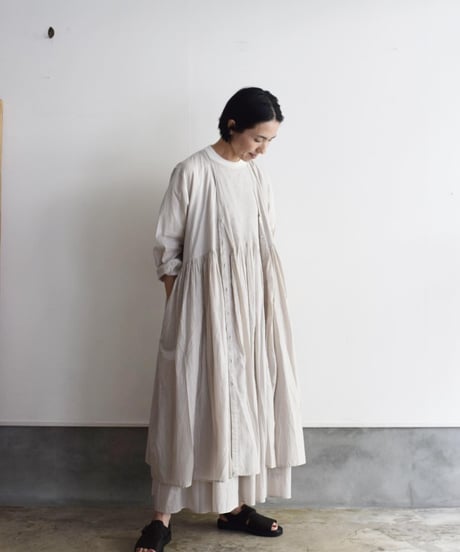 maison de soil/MINI PINTUCK NO/SL PULLOVER DRESS