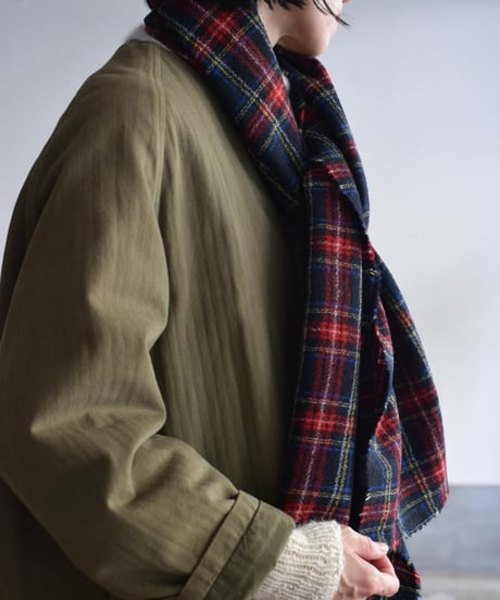 R&D.M.CO/WOOLTARTANCHECK MUFFLER