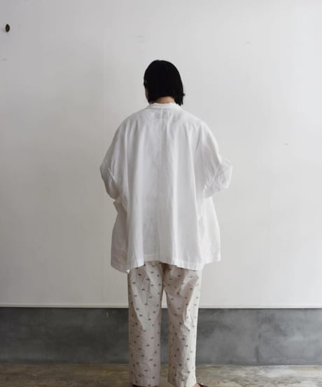 R&D.M.CO/GARMENT DYE OPEN COLLAR WORK JAKET