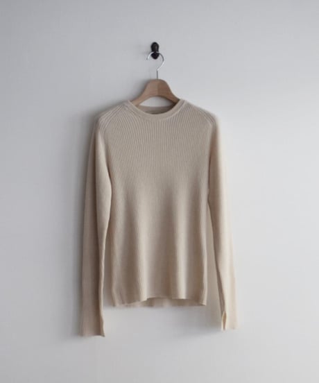 Nikki ESSENTIAL PIECES/CASHMERE SILK RIB CREWNECK