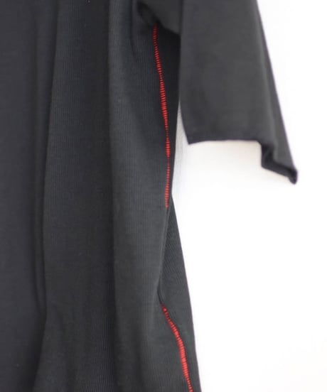 MEYAME/SOFT RIB HALF SLEEB TEE