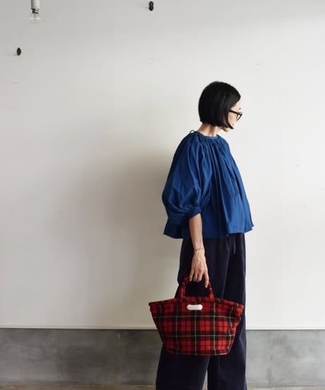 R＆Ｄ.M.CO/INDIGO BLUE GATHER SMOCK