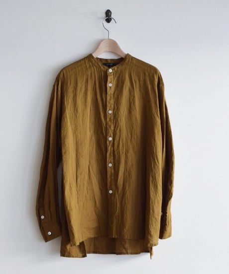 SALUE'/UNISEX BAND COLLAR SHIRT