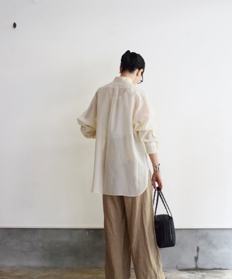 YLEVE / COTTON VOILE LAWN LONG SLEEVE SHIRT