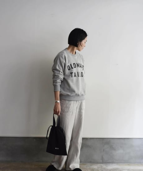 OLDMANSTAILOR/OMT RUBBER PRINT CREW SWEAT