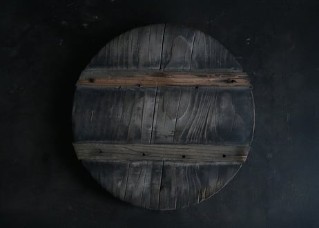 茶奏人  / 1     枯木 × 竹継ぎ 結界茶盤   ( 古物見立て茶器 )