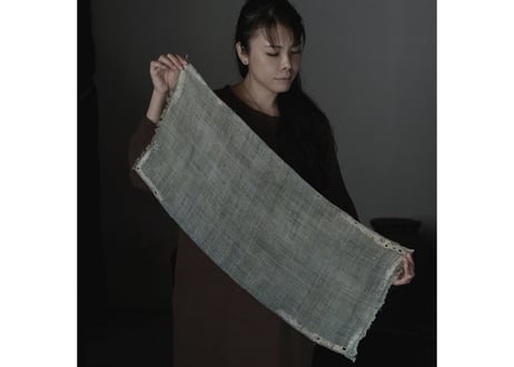 B1- 6.  星潮 -hoshiushio-  ~ 古布と茶染め刺繡 ~ / 橘 美彩