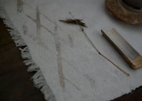 B1- 8.  廻路 -megurimichi- （ 3-Piece Set）~ 古布と茶染め刺繡 ~ / 橘 美彩