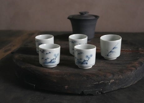 茶奏人  / 1     枯木 × 竹継ぎ 結界茶盤   ( 古物見立て茶器 )