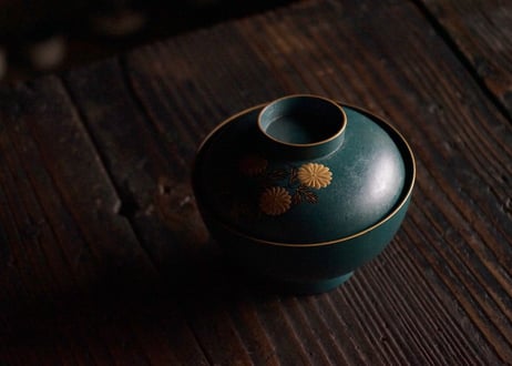 やのさちこ / 1 仙才型菊蒔絵吸物椀