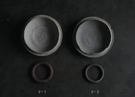 茶奏人  / 2    須恵器茶船 × 鉄輪  ( 古物見立て茶器 )
