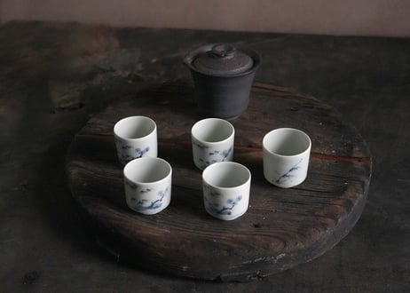 茶奏人  / 1     枯木 × 竹継ぎ 結界茶盤   ( 古物見立て茶器 )