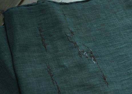 B1-9. ≪ 余珀 model ≫  季綴 -kitsuzuri-  ~ 古布と茶染め刺繡 ~/ 橘 美彩