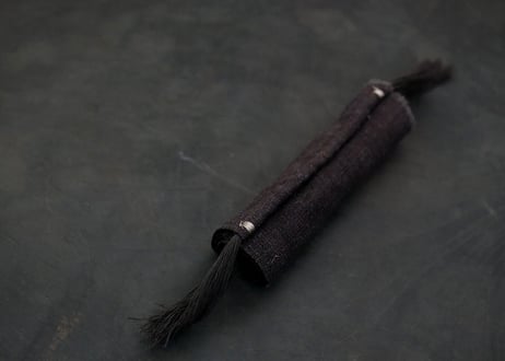 B2-7.    香綴 -kotsuzuri-　~ 古布と茶染め刺繡~  (茶敷布のみ) / 橘 美彩