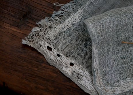 B1- 6.  星潮 -hoshiushio-  ~ 古布と茶染め刺繡 ~ / 橘 美彩
