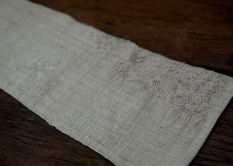B1-4 .  時雫 -tokishizuku-  ~ 古布と茶染め刺繡 ~ / 橘 美彩