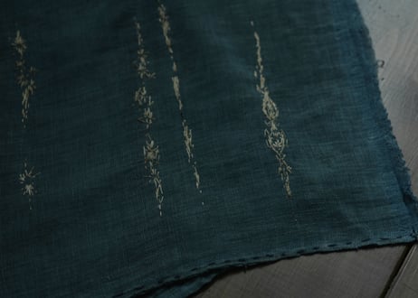 B1-10. ≪ 茶屋すずわ model ≫ 花綴 -hanatsuzuri-  ~ 古布と茶染め刺繡 ~ / 橘 美彩