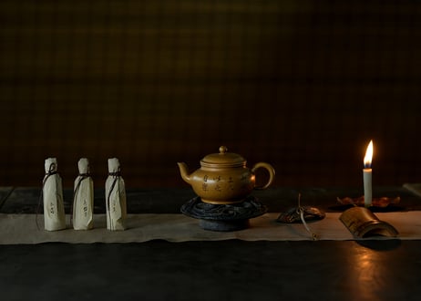 縄文土器耳飾り台　炭化