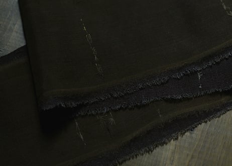 B2-7.    香綴 -kotsuzuri-　~ 古布と茶染め刺繡~  (茶敷布のみ) / 橘 美彩
