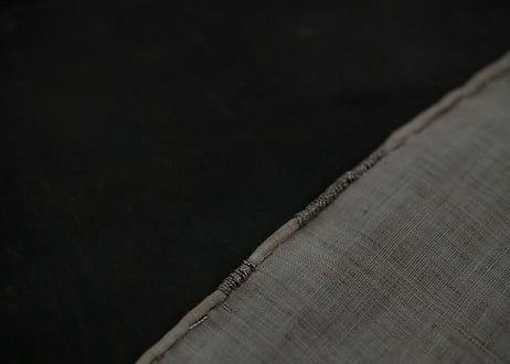 B1- 7.  霰歌 -arareuta-  （ 3-Piece Set）~ 古布と茶染め刺繡 ~ / 橘 美彩