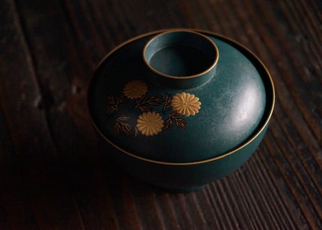 やのさちこ / 1 仙才型菊蒔絵吸物椀