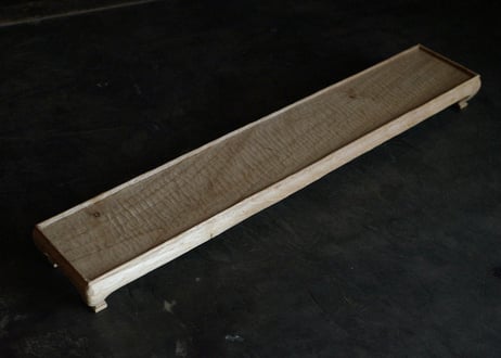 菅野 和正 / 8　栗  茶杯台脚付　42cm