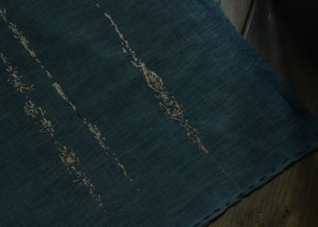 B1-10. ≪ 茶屋すずわ model ≫ 花綴 -hanatsuzuri-  ~ 古布と茶染め刺繡 ~ / 橘 美彩