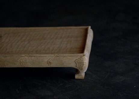 菅野 和正 / 8　栗  茶杯台脚付　42cm