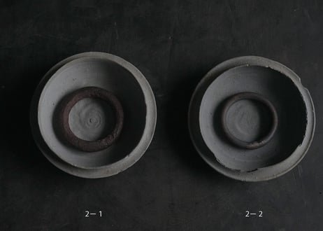 茶奏人  / 2    須恵器茶船 × 鉄輪  ( 古物見立て茶器 )