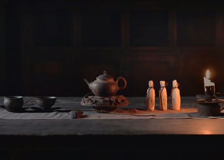 A. 茶香とお道具 室礼セット  〜ほうじ茶〜