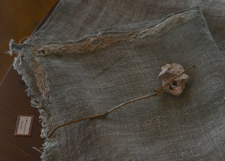 B1- 6.  星潮 -hoshiushio-  ~ 古布と茶染め刺繡 ~ / 橘 美彩