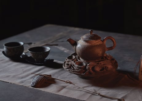 A. 茶香とお道具 室礼セット  〜ほうじ茶〜