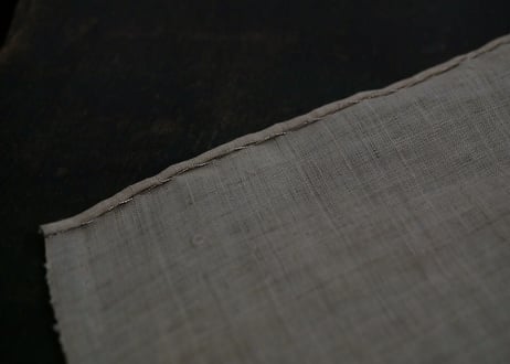 B1- 7.  霰歌 -arareuta-  （ 3-Piece Set）~ 古布と茶染め刺繡 ~ / 橘 美彩