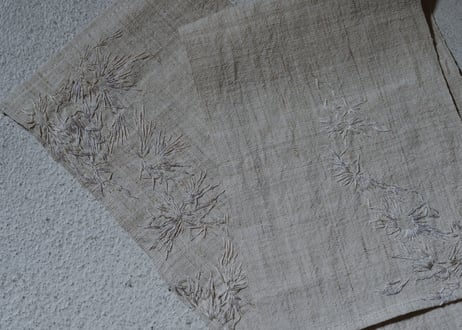 B1-4 .  時雫 -tokishizuku-  ~ 古布と茶染め刺繡 ~ / 橘 美彩