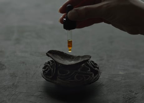 蓮弁 M . 炭化黒　窯変