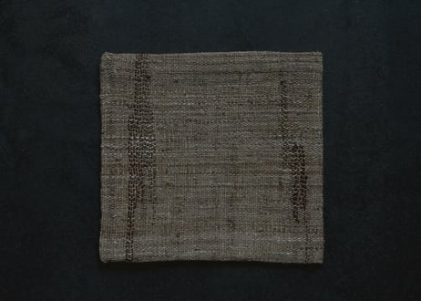 D-1  古帛紗＋中国漆器 青花陶片合子 -KINTSUGI- （2-Piece Set ）  /  西川はるえ