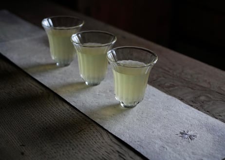 C-1  錆竹茶則 と 彩秘 -さいひ-（ 4-Piece Set）/ 橘 美彩
