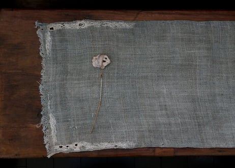 B1- 6.  星潮 -hoshiushio-  ~ 古布と茶染め刺繡 ~ / 橘 美彩