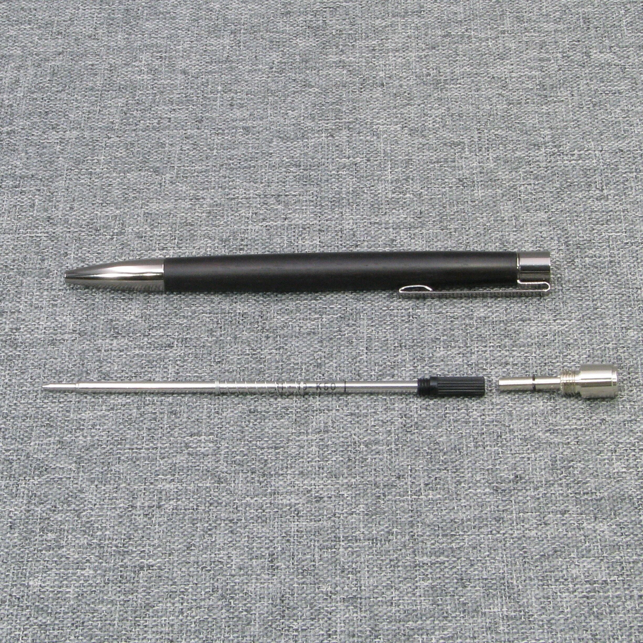 木軸ノック式ボールペン（細軸）ワンピース ブラックウッド SK-8 | Y