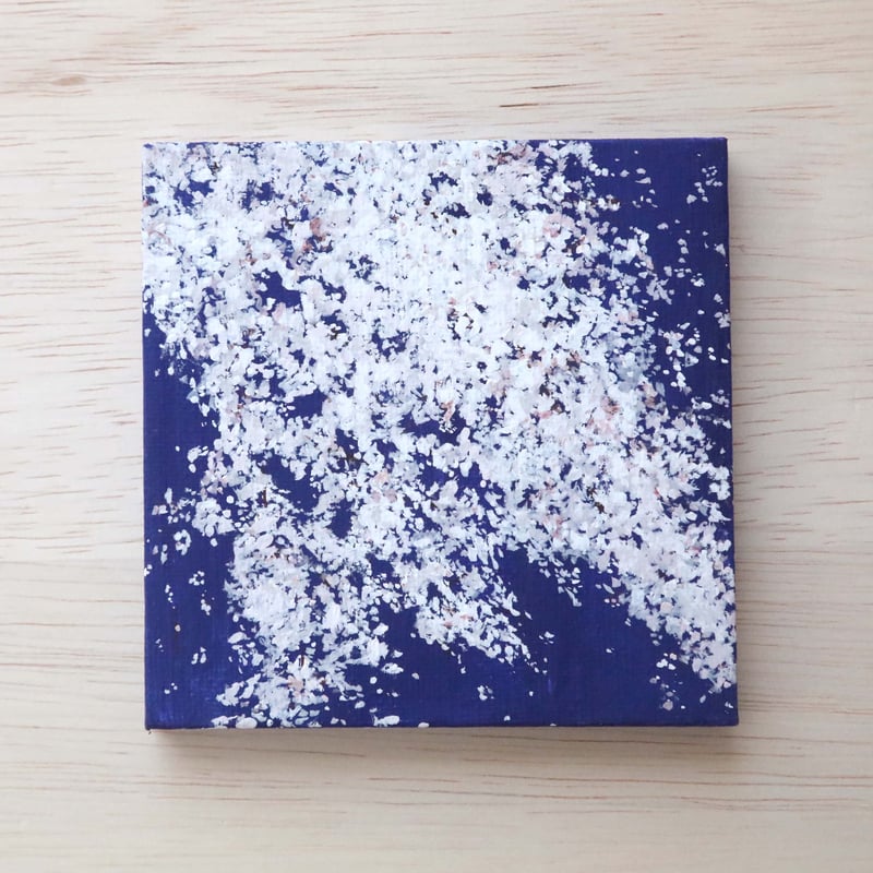 小さなアクリル原画「夜桜の舞」 | 創作工房 あめつち薫る