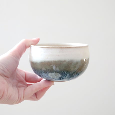 【SALE】マット釉と水色釉薬のかけ分けボウル