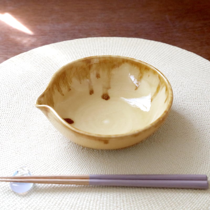 SALE】流れる飴色の片口鉢 | 創作工房 あめつち薫る