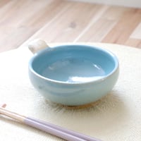 【SALE】ニュアンスブルーのとんすい 白のアクセント ＊ １