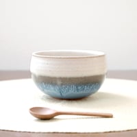 【SALE】マット釉と水色釉薬のかけ分けボウル